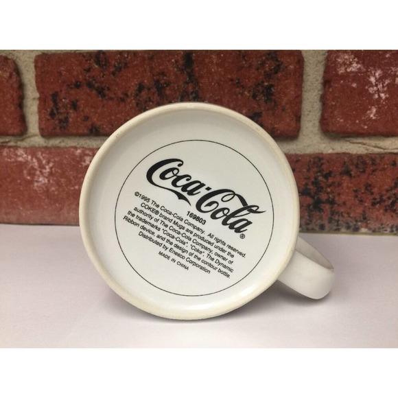 Coca Cola Coffee Mug Always a Picnic Bon Appetite 1995 Enesco Coke Collectible - Picture 6 of 6